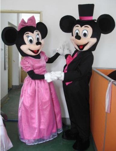 Hot sell  micky&amp;minnie adult  mascot costume  