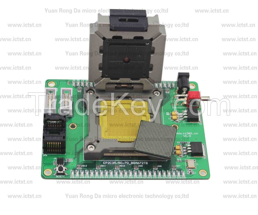 EP2S15F672C4 BGA test socket test fixture BGA testing solution