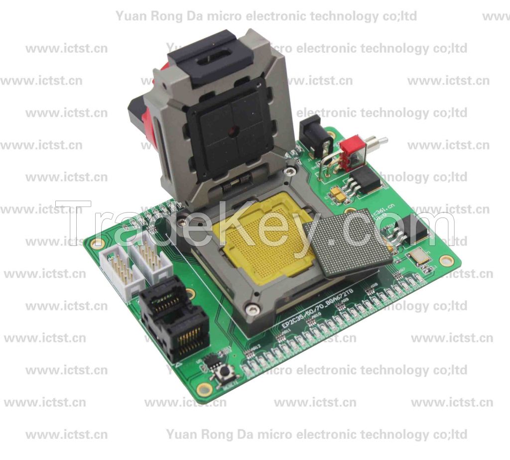 EP2S15F672C4 BGA test socket test fixture BGA testing solution