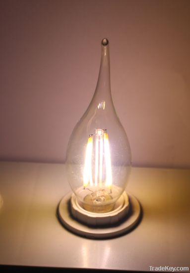 New Launching Sapphire Filament E27 LED Candle Bulb, 3.5W Edison Bulb