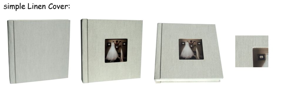 2014 fashion high quality linen cover wedding photo album