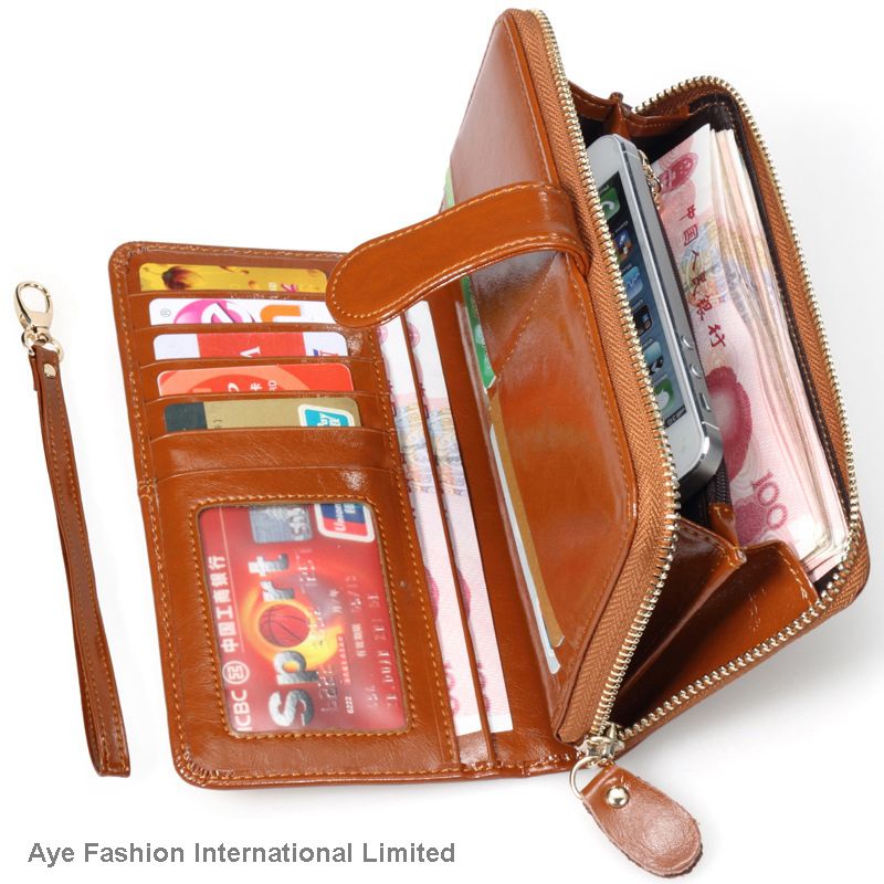 New fashion female women high quality genuine leather wallet