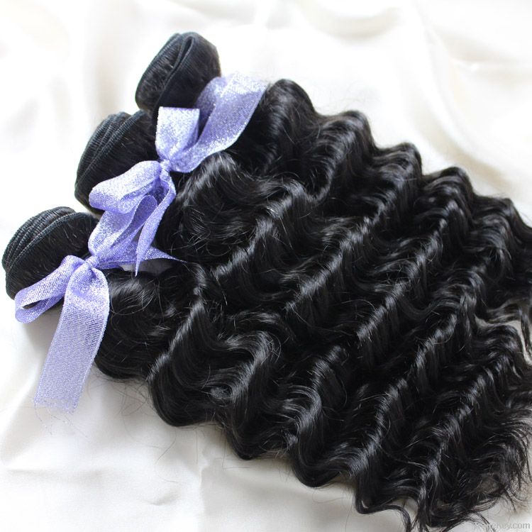 100% Brazilian Human Hair Deep weave Natural color