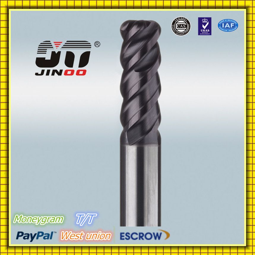 tungsten carbide corner radius end mills/ finishing end mills