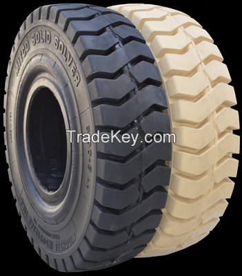 600* 9  Marking Solid Solver Forklift Tyres/Tires  MADE IN USA *OTHER SIZES AVAILABLE AS WELL*