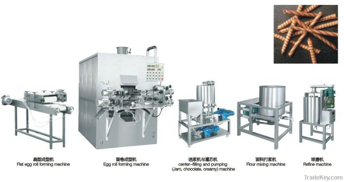 center-filling Wafer stick production line