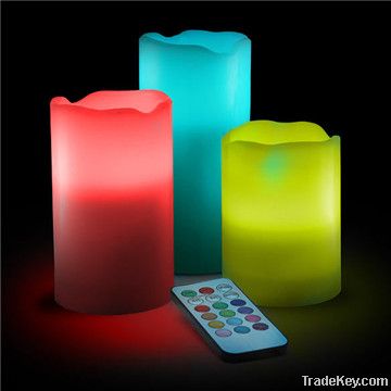 decorative electric candles/led candles for restaurants