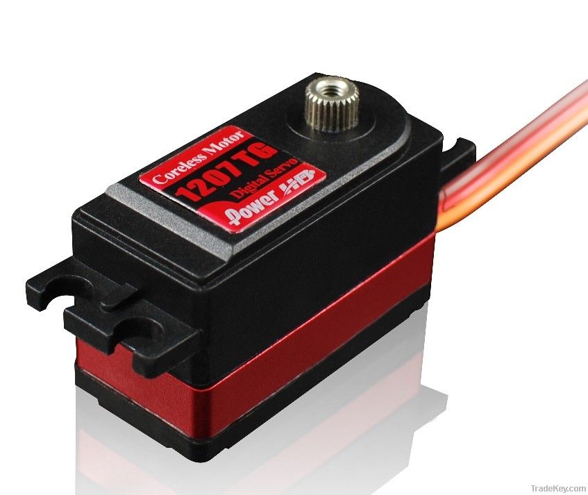 Low profile digital servo HD-1207TG for 1/10th racing car nitro car