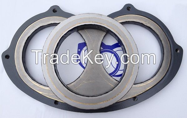 Sany concrete pump spare parts spectacle plate and cutting ring