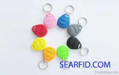 RFID keychain, RFID leather keyring card