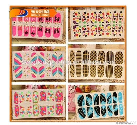 Nail Sticker Set, Custom Printing Nail Sticker, Nail Decorator