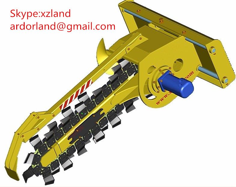 loader trencher, loader digger