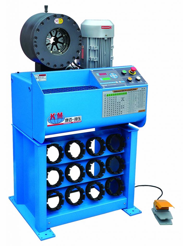 Hose crimping machine