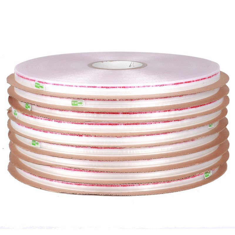 Double sided PE bag sealing tape