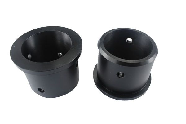 High precision black anodize aluminum parts turning cnc machining part