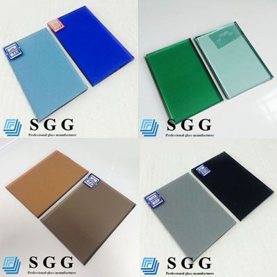 Best Supply 4-12mm Tinted Glass Sheet, blue, bronze, grey, green