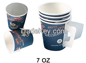 Paper cup with handle