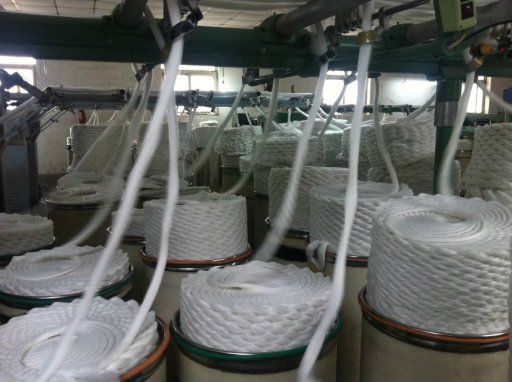 100%  polyester spun yarn