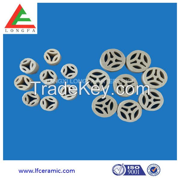 Industrial ceramic rings for tower packing