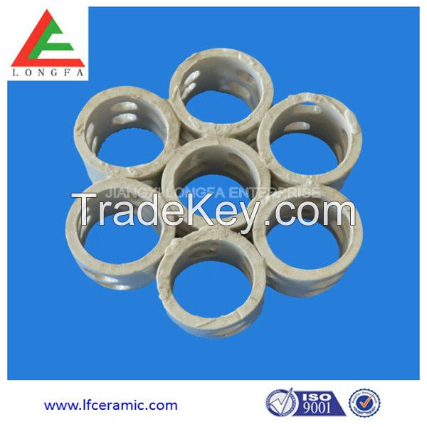 Industrial ceramic rings for tower packing