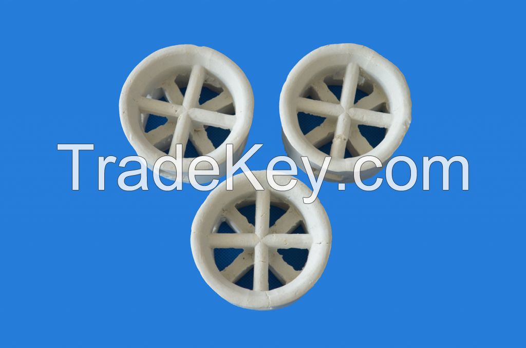 Industrial ceramic raschig, cross-partition rings packing