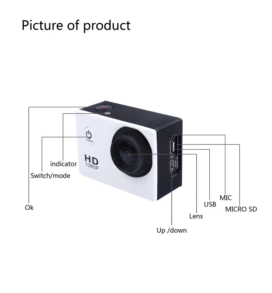 FHD sports camera underwater Manufacturer