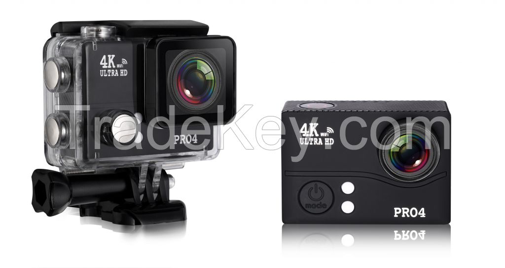 4K Ultra HD Sports camera with WiFi &amp; 2 inch screen