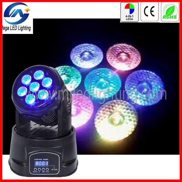 7 X 10W 4in1 RGBW LED Mini Moving Head