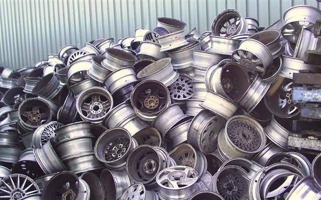 Aluminum wheel scrap