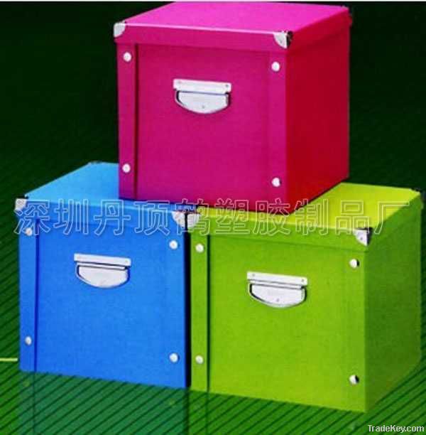 waterproof plastic foldable storage box with lid