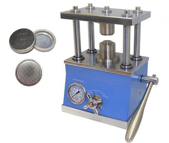 Coin Cell Crimping machine for CR20XX series CR2016 CR2025 CR2032 cases sealing