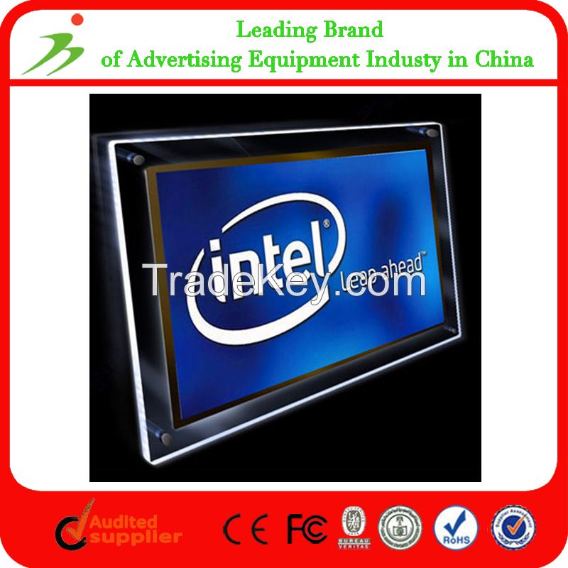 Slim Transparent A3 Advertising Acrylic Led Picture Frame Light Box