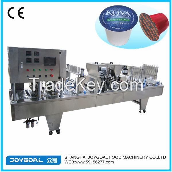 Automatic K-Cup coffee capsule filling sealing machine