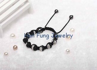 Black and Clear Crystal Mixed Shamballa Bead Bracelet Wholesale Fashion Men&#039;s Bracelets NP10173-280