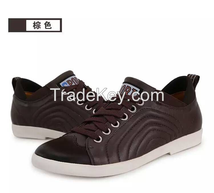 2016 New style men's casual leather shoes