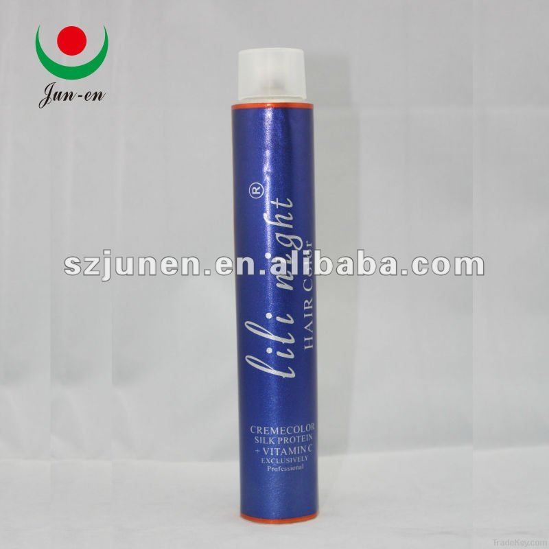 Aluminum collapsible cosmetics tube