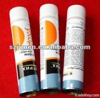 Aluminum collapsible shoe polish tube