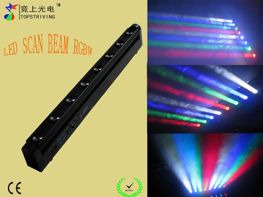 HOT Sales!! 8 high MCD 12W rgbw LED light scan beam light 4 in 1 led cree mce light