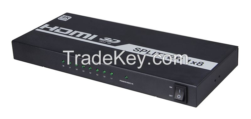 HDMI 1.4 1*8 Splitter with HDCP/ hdmi splitter 1x8