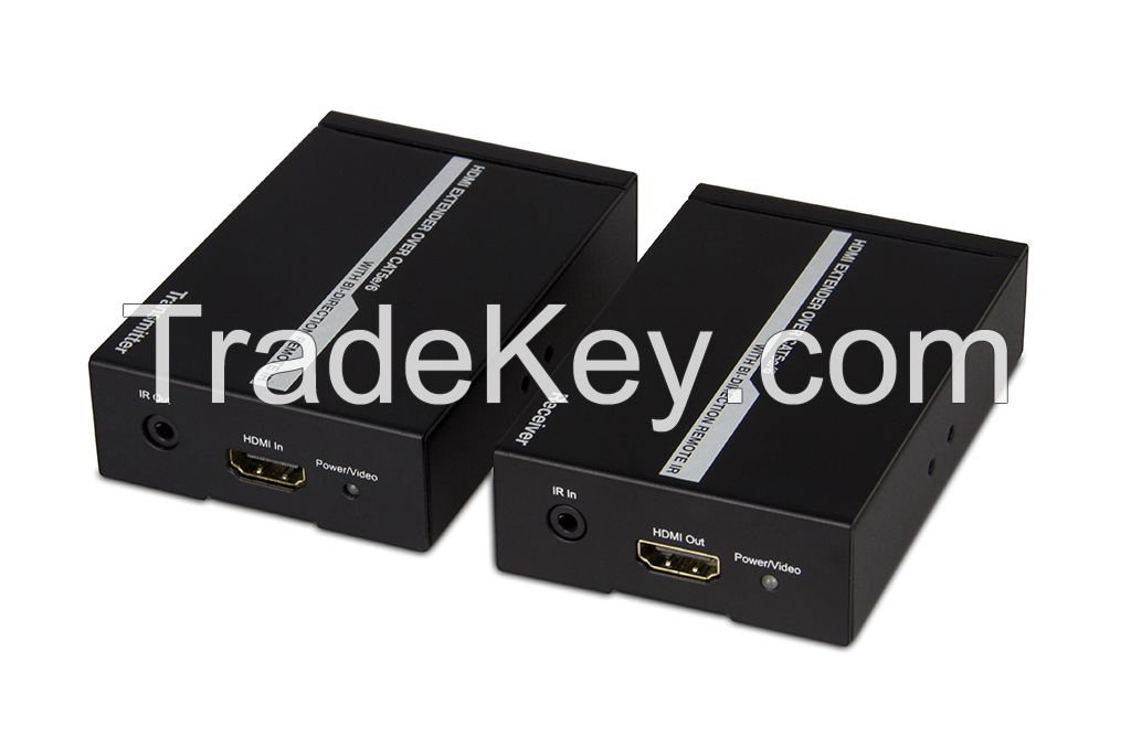 HDMI Extender by Single CAT5e/6 Cable: 50m, HDMI IR Extender 