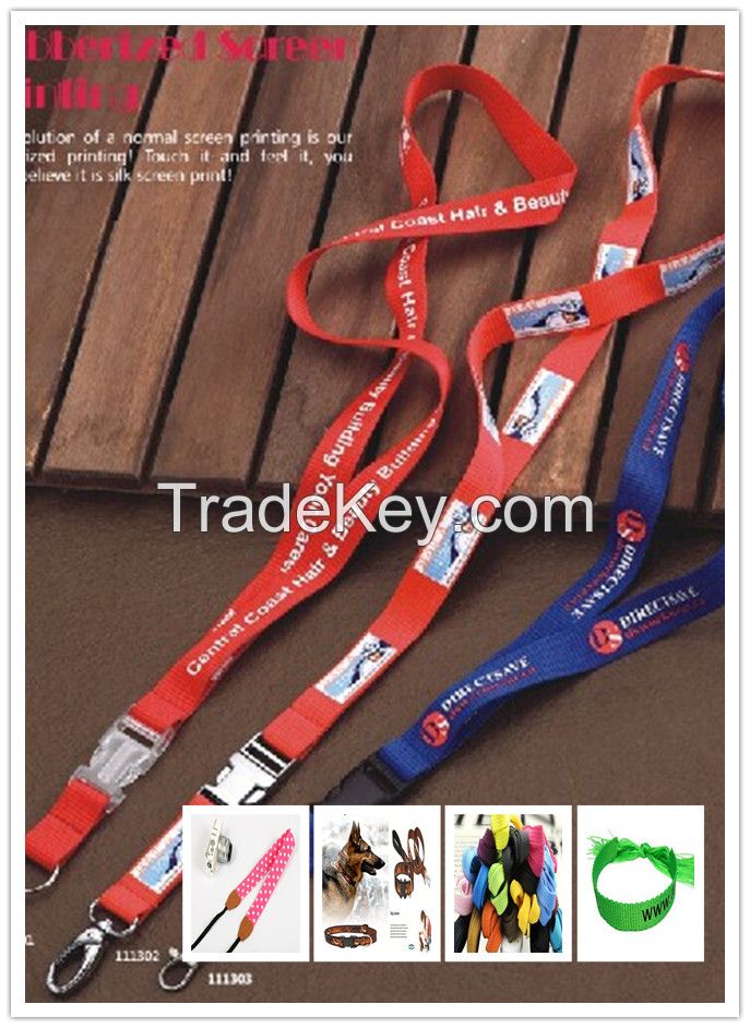 Dongguan silk screen logo custom lanyard