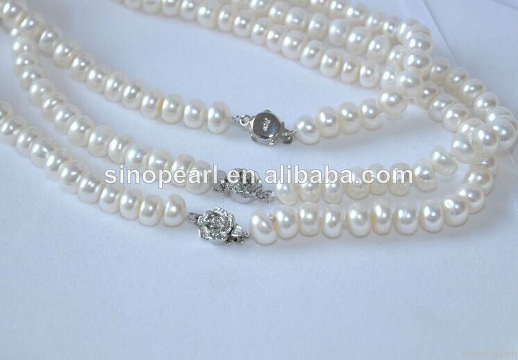 Freshwater Pearl necklace, Charming and magnetic