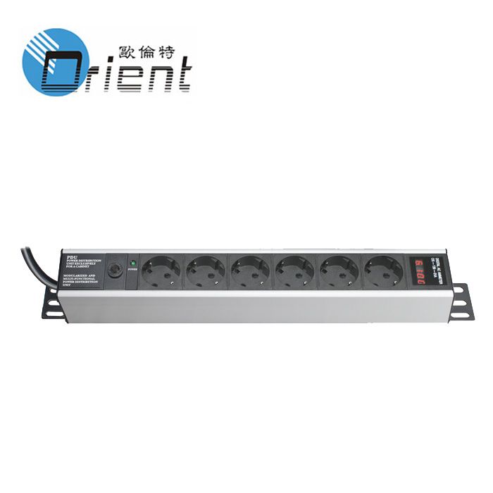GER PDU With overload protection , power light and AV meter
