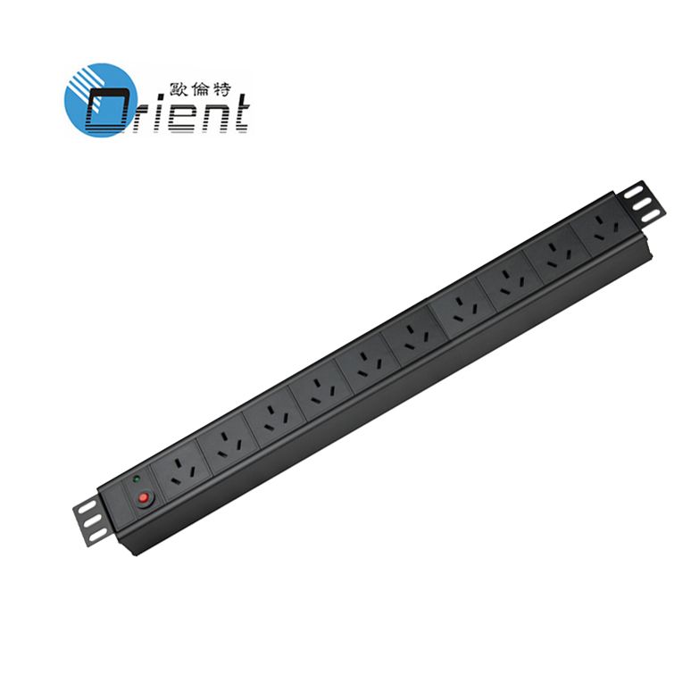 China type PDU 10 outlet with overload protection and power light