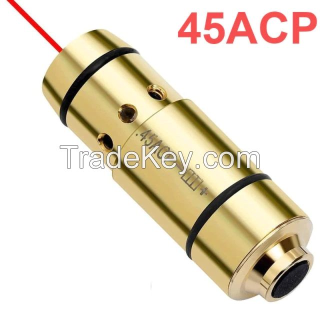 45ACP Bore Sight Laser Bullet Red Dot Trainer Sighter for Dry Fire Training Shooting Simulation Laser Bullet