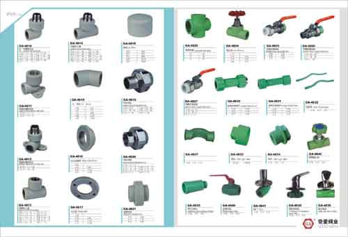 Pipes Fittings of PP-R, Brass and Steels