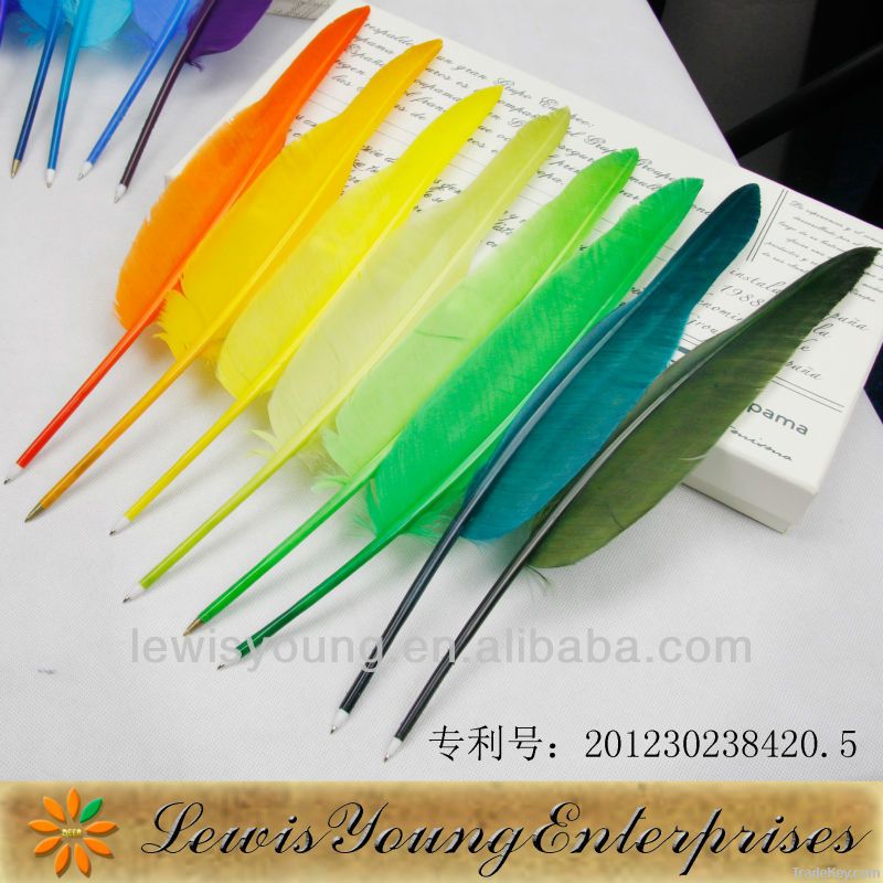 goose feather quill pen natural feather ballpoint pen feather gift pen