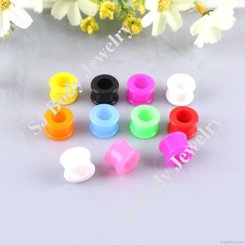 Acrylic Neon Ear Tunnels Plugs Screw Gauges Expanders