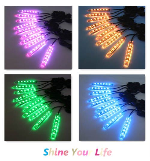 Million Color Motorcycle LED Strip Light Kits