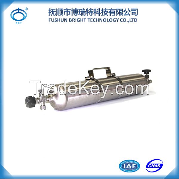 2000cc High Pressure DOT Sampling Cylinders 3000psig Gas Sample Cylinder